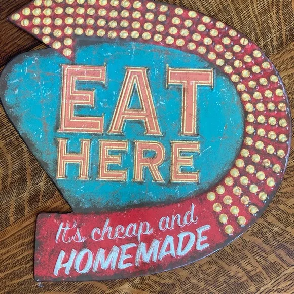 Vintage style metal wall sign - Picture 1 of 4